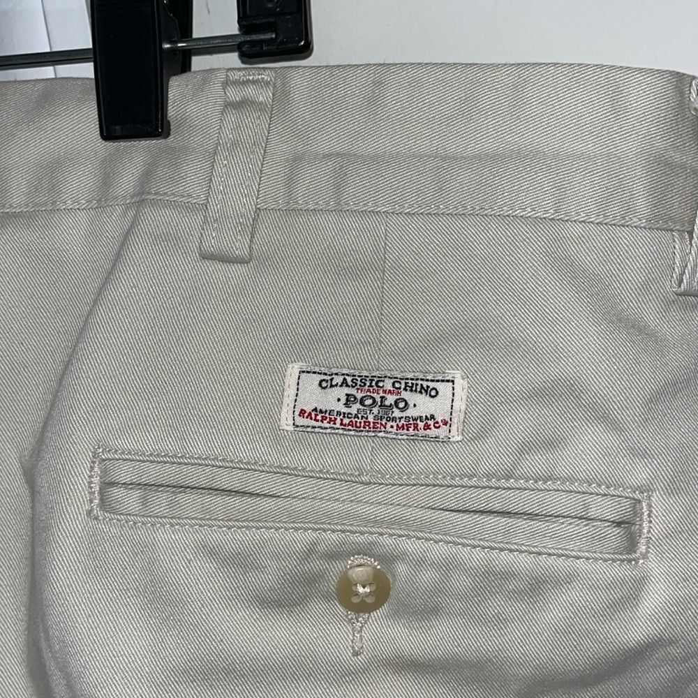 Tan Beige Polo Ralph Lauren Chino w/tag casual Casual summer pants 38 x 28” - Picture 10 of 11